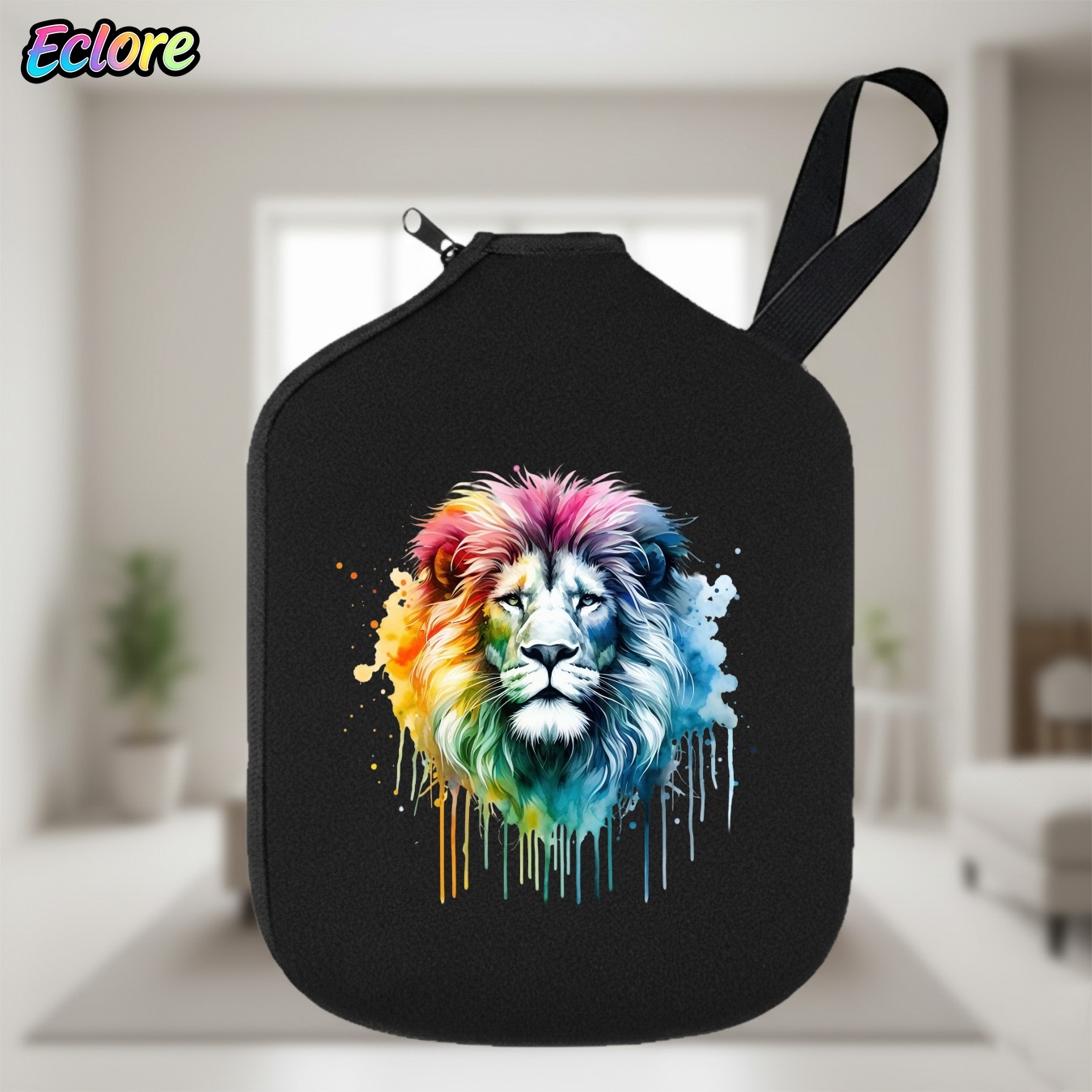Colorful Watercolor Lion Head  - Pickleball Paddle ulasan dan harga