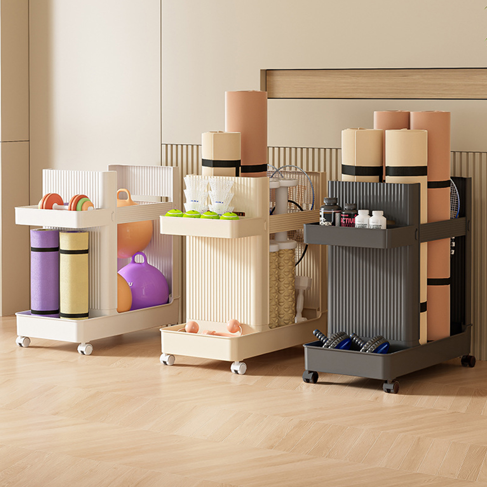 Gym Equipment Holder with Whee - Sports Equipment Organizer Rack ulasan dan harga