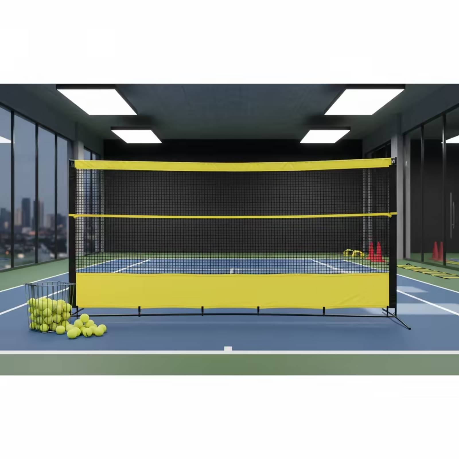Tennis Rebound Net with Bag He - Sports Equipment For Training ulasan dan harga