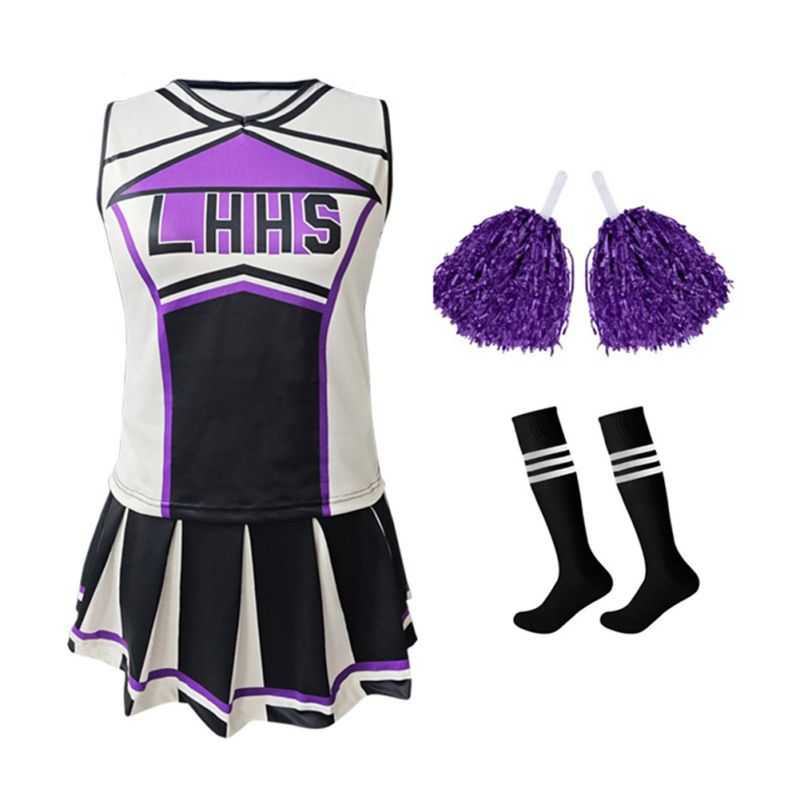 Women's Cheerleader Costume Un - Cheerleading Pom Pom ulasan dan harga