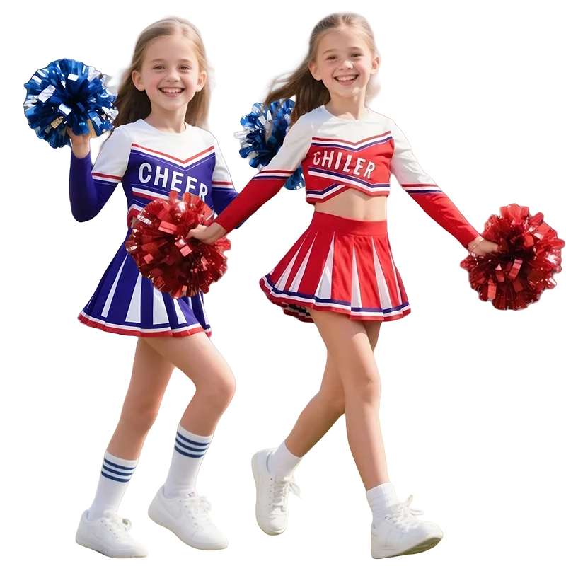 Girls Cheerleader Costume Bask - Cheerleading Pom Pom ulasan dan harga