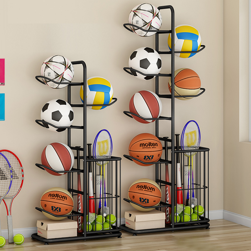 Sports Ball Storage Rack Baske - Sports Equipment Organizer Rack ulasan dan harga